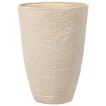 Cache - pot d'extrieur en pierre beige h71