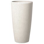 Cache - pot d'extrieur en pierre beige h75
