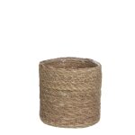 Cache - pot en jonc de mer marron clair d20 Cache - pot en jonc de mer marron clair d20