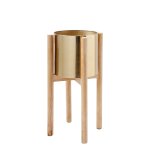 Cache - pot en m�tal dor� h51