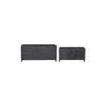 Cache - pots en métal gris ( lot de 2 ) Cache - pots en métal gris ( lot de 2 )