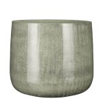 Cache - pot en mtal gris clair d32