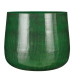 Cache - pot en mtal vert fonc d37