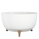 Cache - pot avec pieds en plastique recyclé blanc d47 Cache - pot avec pieds en plastique recyclé blanc d47