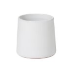 Cache - pot rond en céramique blanc 18x18x17 cm Cache - pot rond en céramique blanc 18x18x17 cm