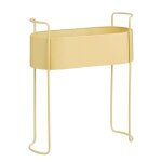 Cache - pot sur pied en m�tal ocre h65