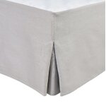 Cache sommiers 100% coton gris clair