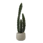 Cactus artificielle en pot en céramique vert h64 Cactus artificielle en pot en céramique vert h64