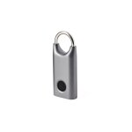 Cadenas biomtrique empreintes digital en acier inoxydable gris