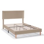 Cadre de lit rembourr 30 cm, 90 x 190 cm, beige