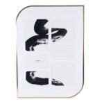 Cadre multivues 6 photos en aluminium dor 42x57