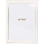 Cadre photo blanc et dor 15x20