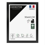 Cadre photo design noir 30x40 cm bois reconstitu fsc