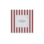 Cadre photo design  rayures rouges 10x10cm