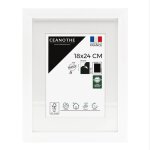 Cadre photo pais blanc 18x24 cm avec passe - partout bois reconstitu f