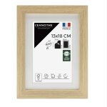 Cadre photo �pais brut 13x18 cm avec passe - partout bois reconstitu� fs