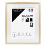 Cadre photo pais brut 40x50 cm avec passe - partout bois reconstitu fs