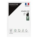 Cadre photo exposition blanc 40x60 cm bois massif fsc