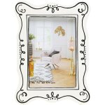 Cadre photo favola blanc et noir 19x25cm kare design