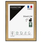 Cadre photo marron et noir 30x40 cm r�sine recycl�e