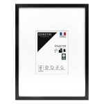 Cadre photo noir 30x40 cm avec passe - partout rsine recycle