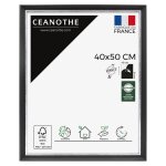 Cadre photo noir et finition argent 40x50 cm rsine recycle