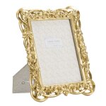 Cadre en rsine dore avec fleurs tresses 22, 5x2, 5x28 cm