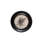 Cadre rond en bois noir huppées d24. 5 Cadre rond en bois noir huppées d24. 5