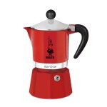 Cafetire 6 tasses rouge en aluminium h22