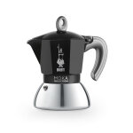 Cafetire italienne 2 tasses noir en aluminium h17