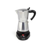 Cafetière italienne électrique argent Cafetière italienne électrique argent