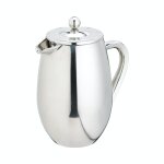 Cafetière à piston en acier inoxydable argenté 1l Cafetière à piston en acier inoxydable argenté 1l
