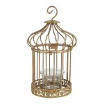 Cage  oiseaux photophore en mtal 12 x 12 x 21 cm