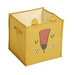 Caisse cube de rangement tissu lion 31x31 cm
