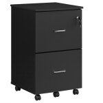 Caisson de bureau mobile panneau mdf de classe e1 pvc noir Caisson de bureau mobile panneau mdf de classe e1 pvc noir