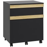 Caisson de bureau tiroir coulissant et tiroir dossiers suspendus Caisson de bureau tiroir coulissant et tiroir dossiers suspendus