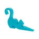 Cale porte bleu silicone 10 x 5 x 8 cm