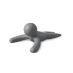 Cale porte buddy doorstop gris en plastique