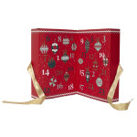 Calendrier de l'avent 24 bougies parfumes rouge