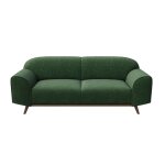 Canapé 2 places en polyester vert foncé Canapé 2 places en polyester vert foncé