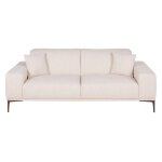 Canap 2 places en textile tram beige