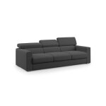 Canapé à 3 assises en tissu imperméable 240 cm anthracite Canapé à 3 assises en tissu imperméable 240 cm anthracite