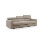 Canapé à 3 assises en tissu imperméable 240 cm beige Canapé à 3 assises en tissu imperméable 240 cm beige