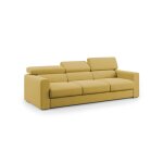 Canapé à 3 assises en tissu imperméable 240 cm jaune Canapé à 3 assises en tissu imperméable 240 cm jaune