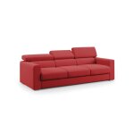 Canapé à 3 assises en tissu imperméable 240 cm rouge Canapé à 3 assises en tissu imperméable 240 cm rouge