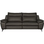 Canapé 3 places 2 relax électriques cuir anthracite Canapé 3 places 2 relax électriques cuir anthracite