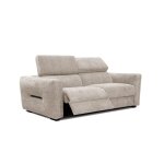 Canapé 3 places avec une relax électrique cote gauche tissu beige Canapé 3 places avec une relax électrique cote gauche tissu beige