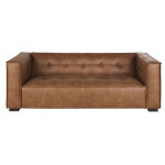 Canap 3 places en textile enduit camel