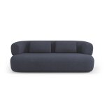 Canapé 3 places en tissu bouclé bleu foncé Canapé 3 places en tissu bouclé bleu foncé