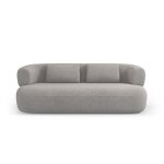 Canapé 3 places en tissu bouclé gris clair Canapé 3 places en tissu bouclé gris clair